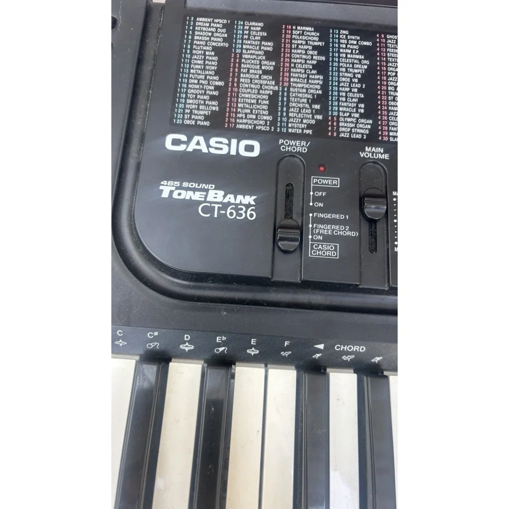 Casio CT-636 ToneBank 61-Key Electronic Keyboard - Vintage 80s Piano Nib New !